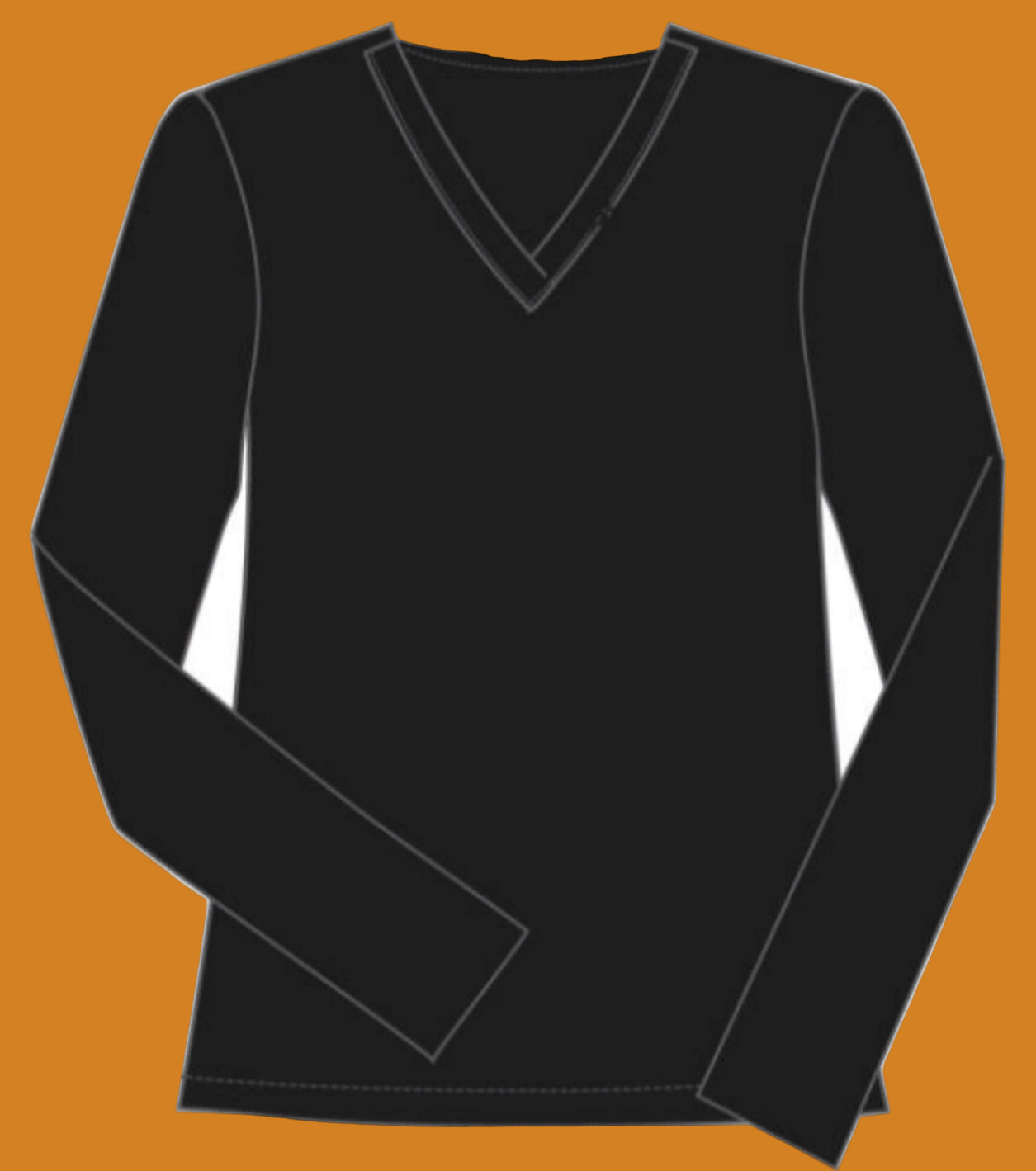 Under scrub “V-Neck” top