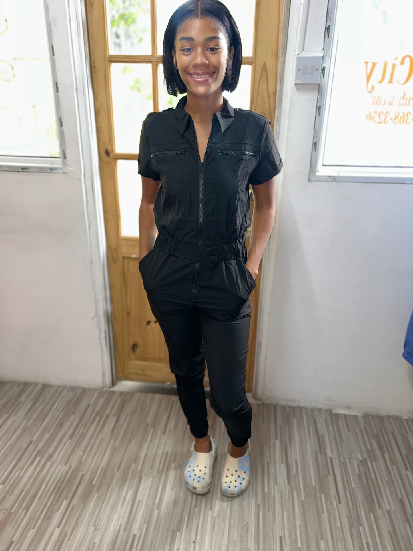“Snatched” scrub Jumpsuit