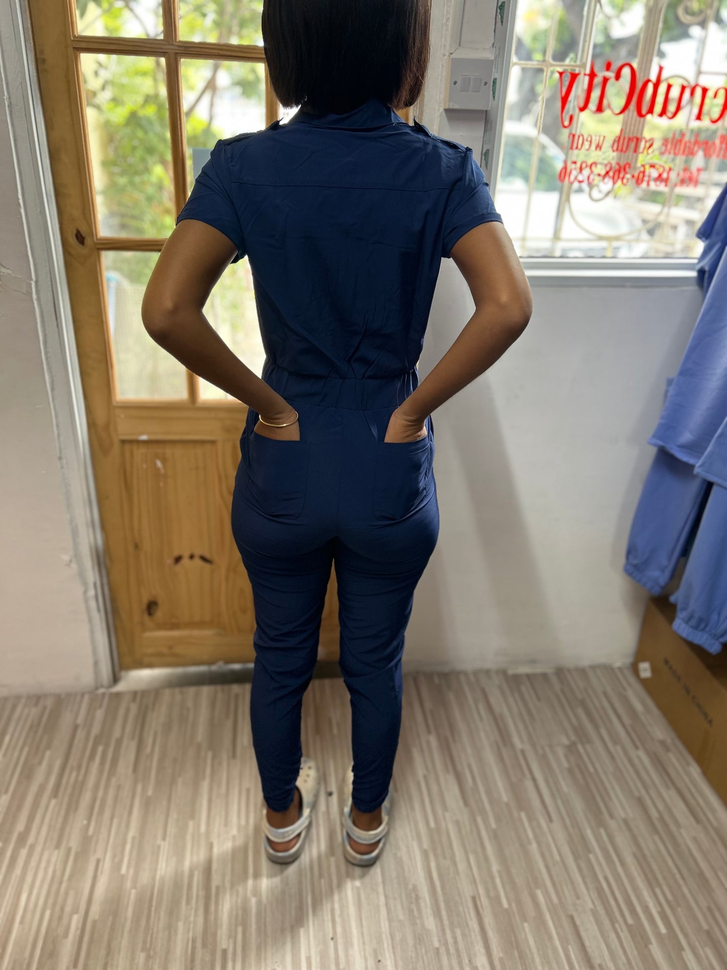 “Snatched” scrub Jumpsuit