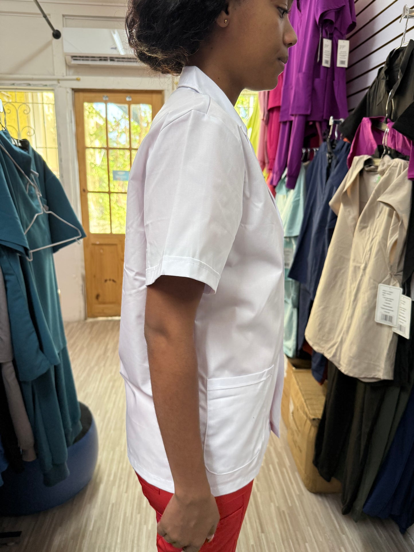 Unisex Short sleeve Lab Coat