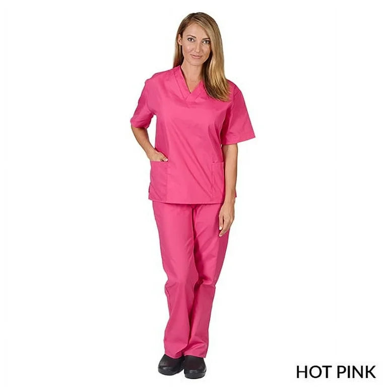 Unisex Traditional cotton Non-stretch Scrub set-Natural Uniforms