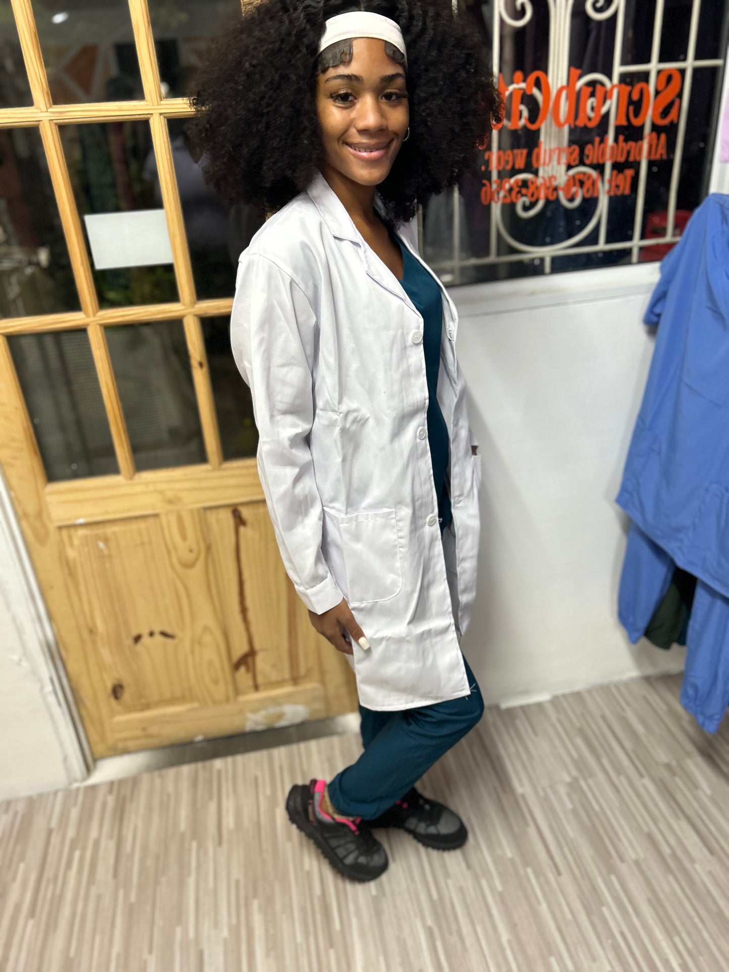 Unisex 39" Midriff cuffed Lab Coat