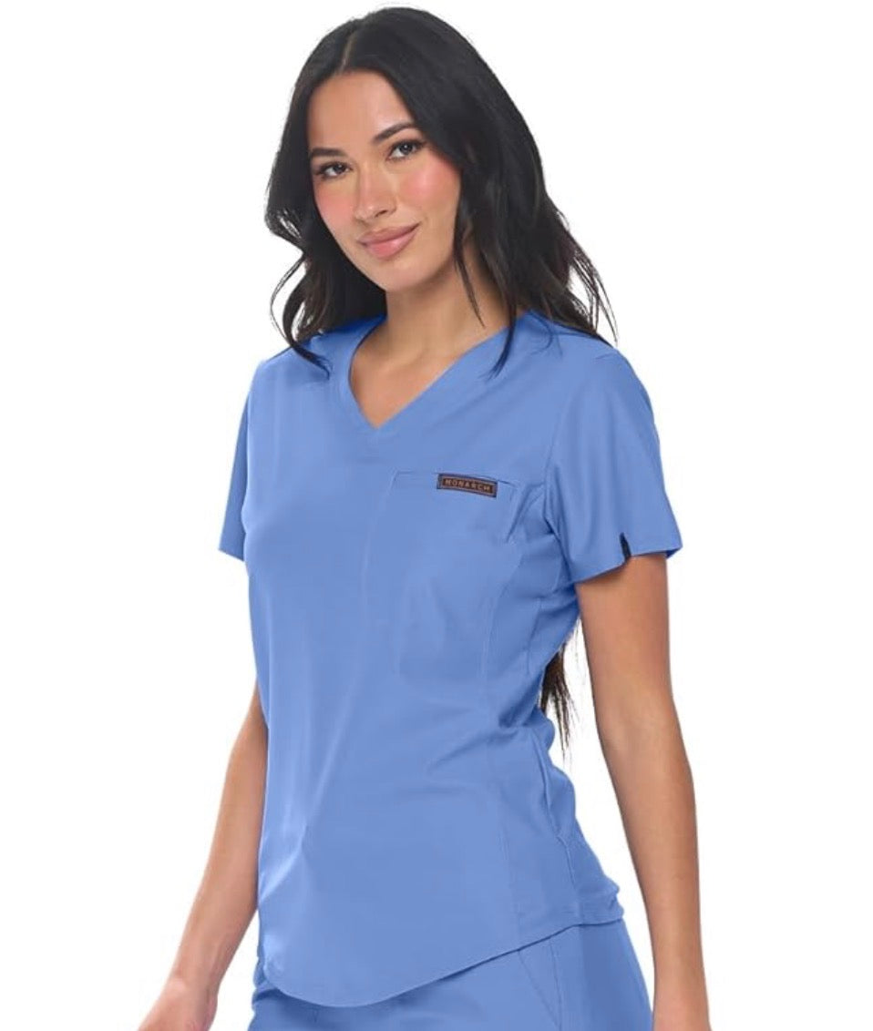 Monarch 1-pocket V-neck scrub Top