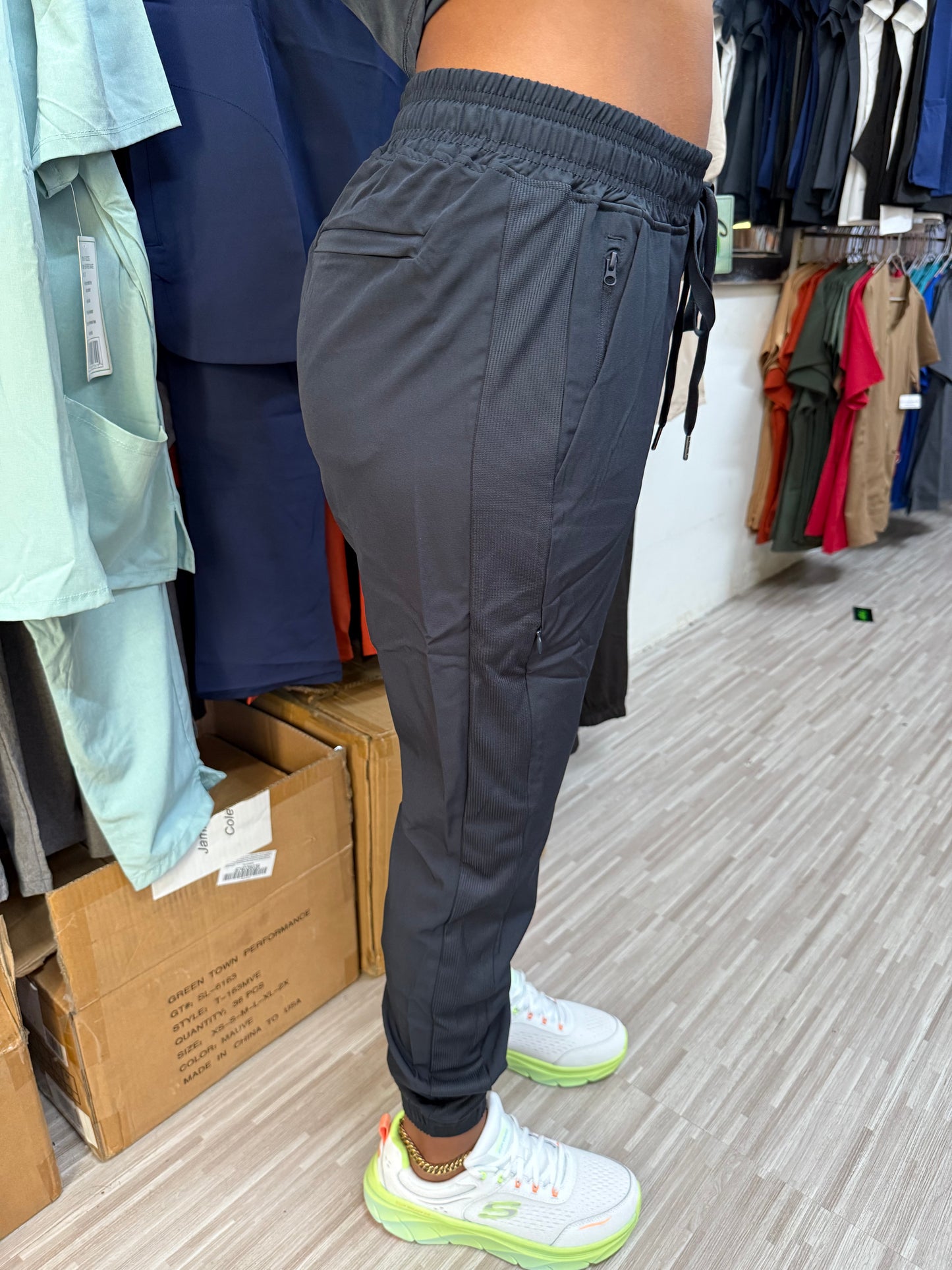 Hidden zipper jogger Pants