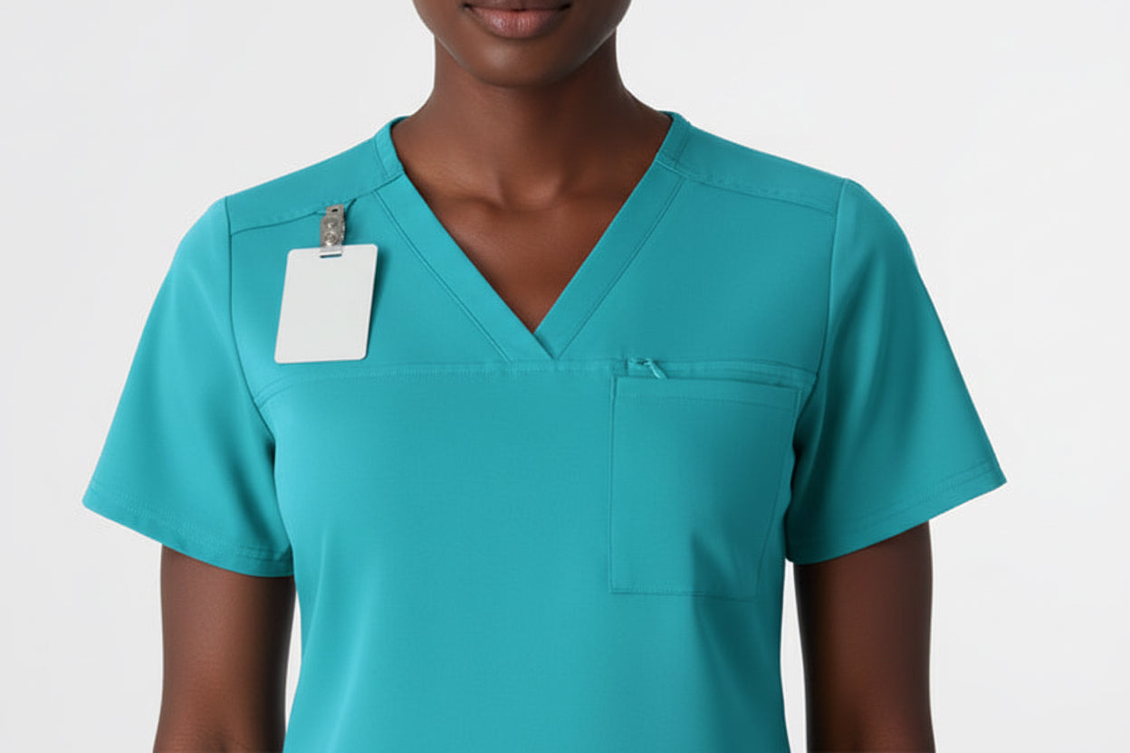 WOMEN'S THRIVE V NECK TUCK IN SCRUB TOP