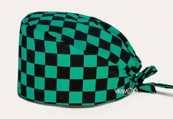 Graphic scrub caps