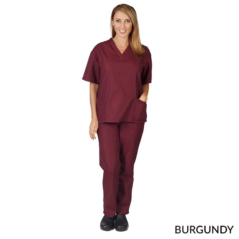 Unisex Traditional cotton Non-stretch Scrub set-Natural Uniforms