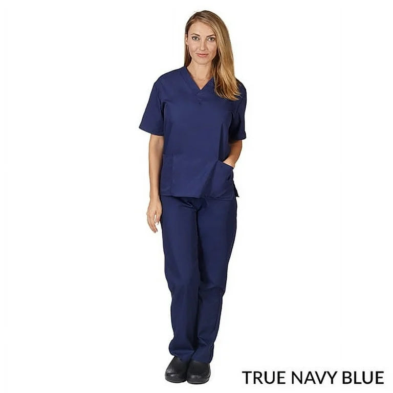 Unisex Traditional cotton Non-stretch Scrub set-Natural Uniforms