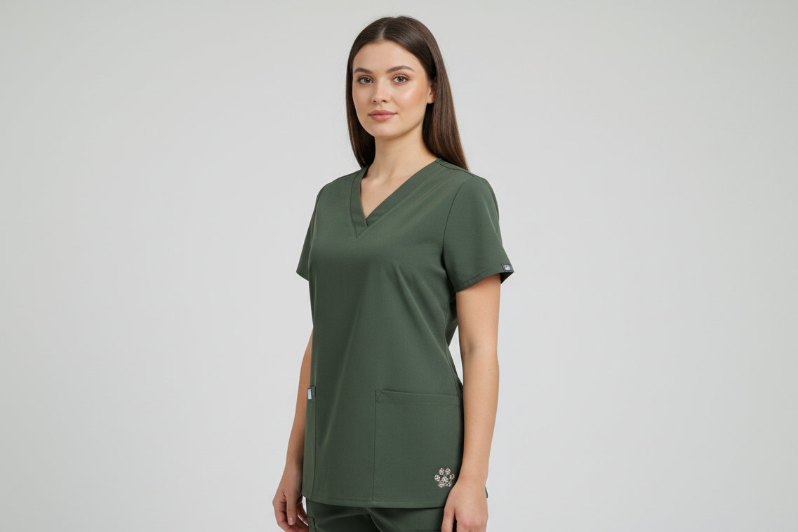 GTP unisex v- neck  scrub top