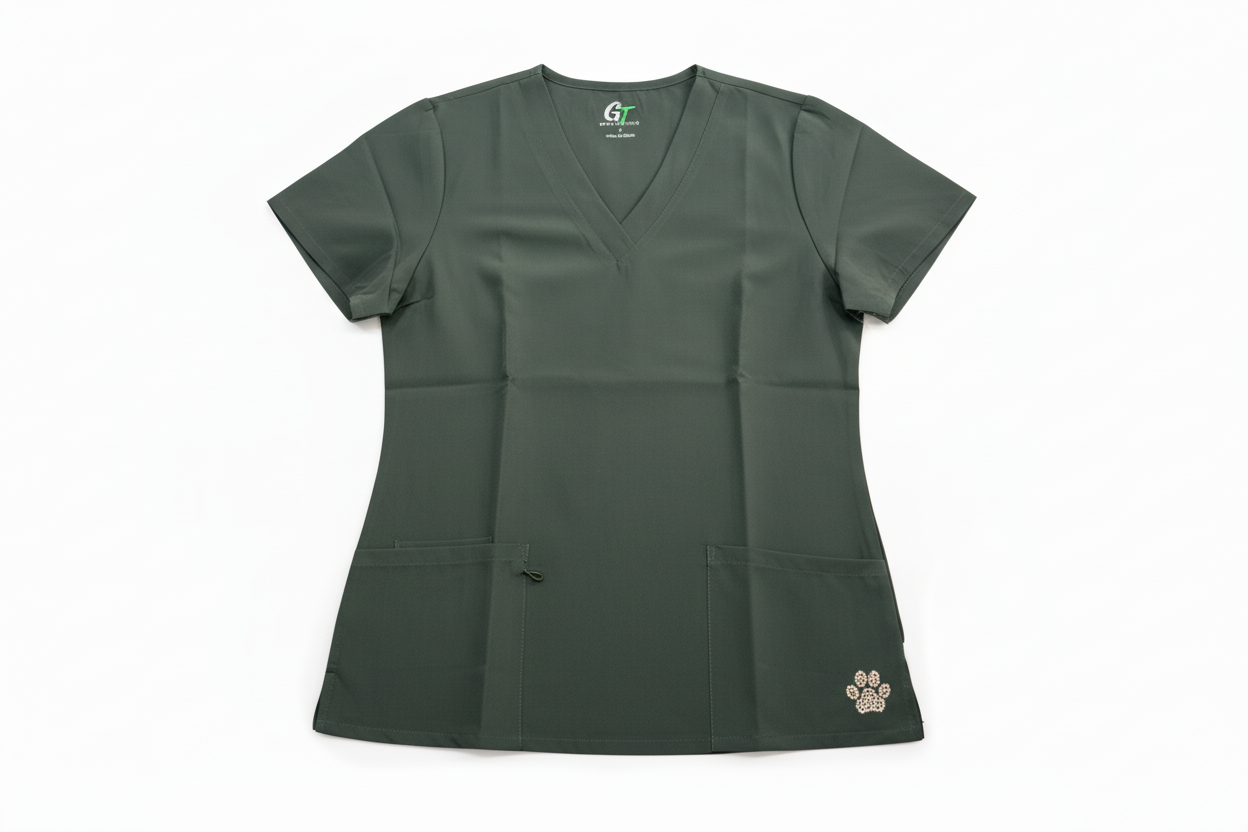 GTP unisex v- neck  scrub top