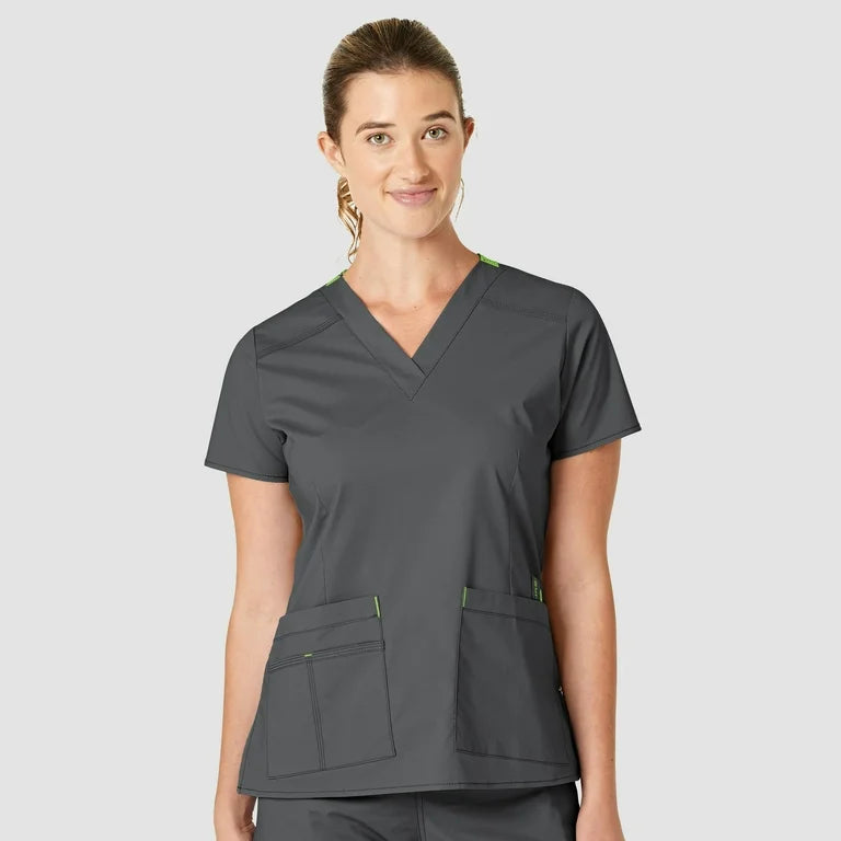 WonderFLEX Verity Women V Neck Scrub Top 6108