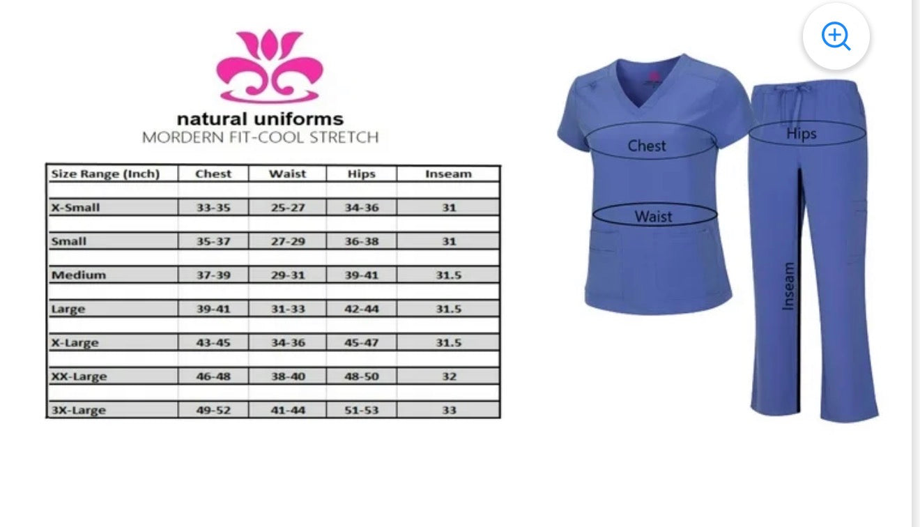 Natural Uniforms Women's Breathable Cool Stretch Fabric Scrub Top