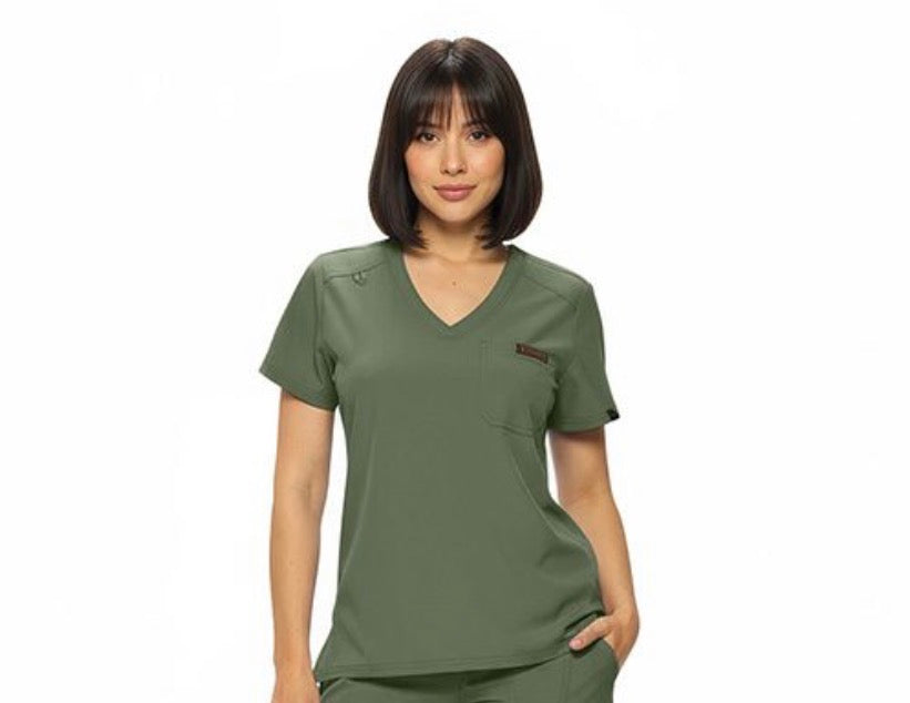 Monarch 1-pocket V-neck scrub Top