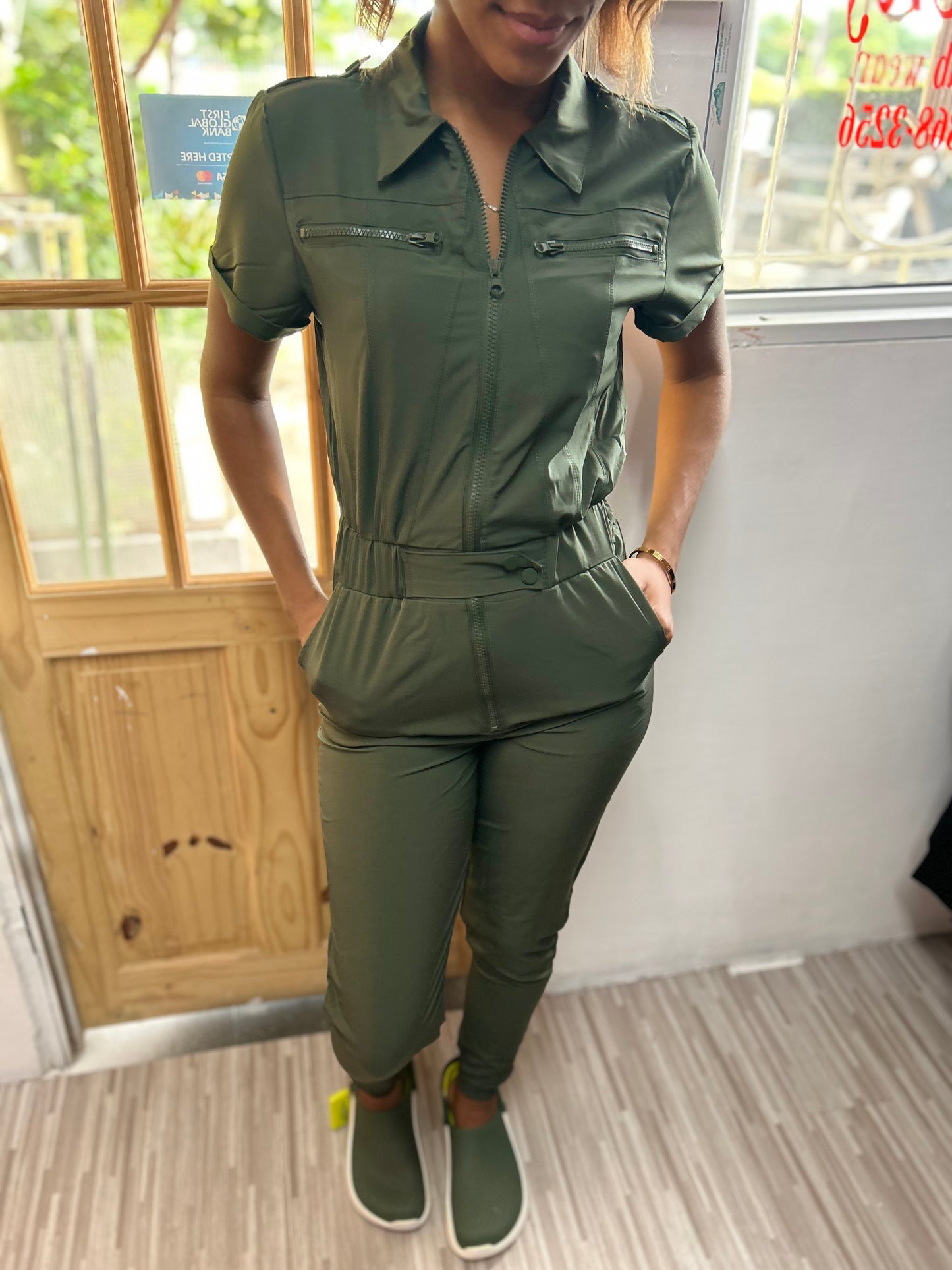 “Snatched” scrub Jumpsuit