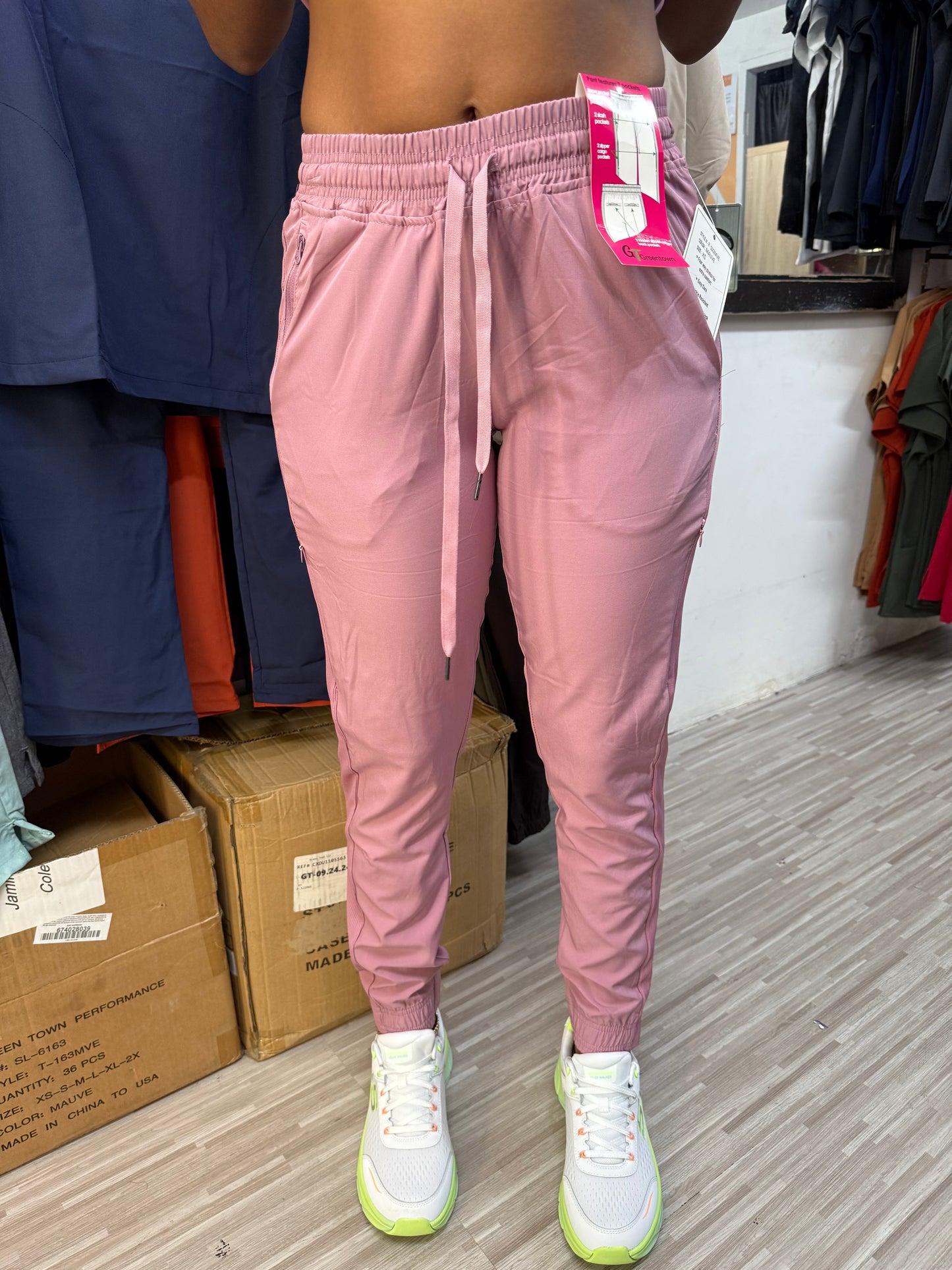 Hidden zipper jogger Pants