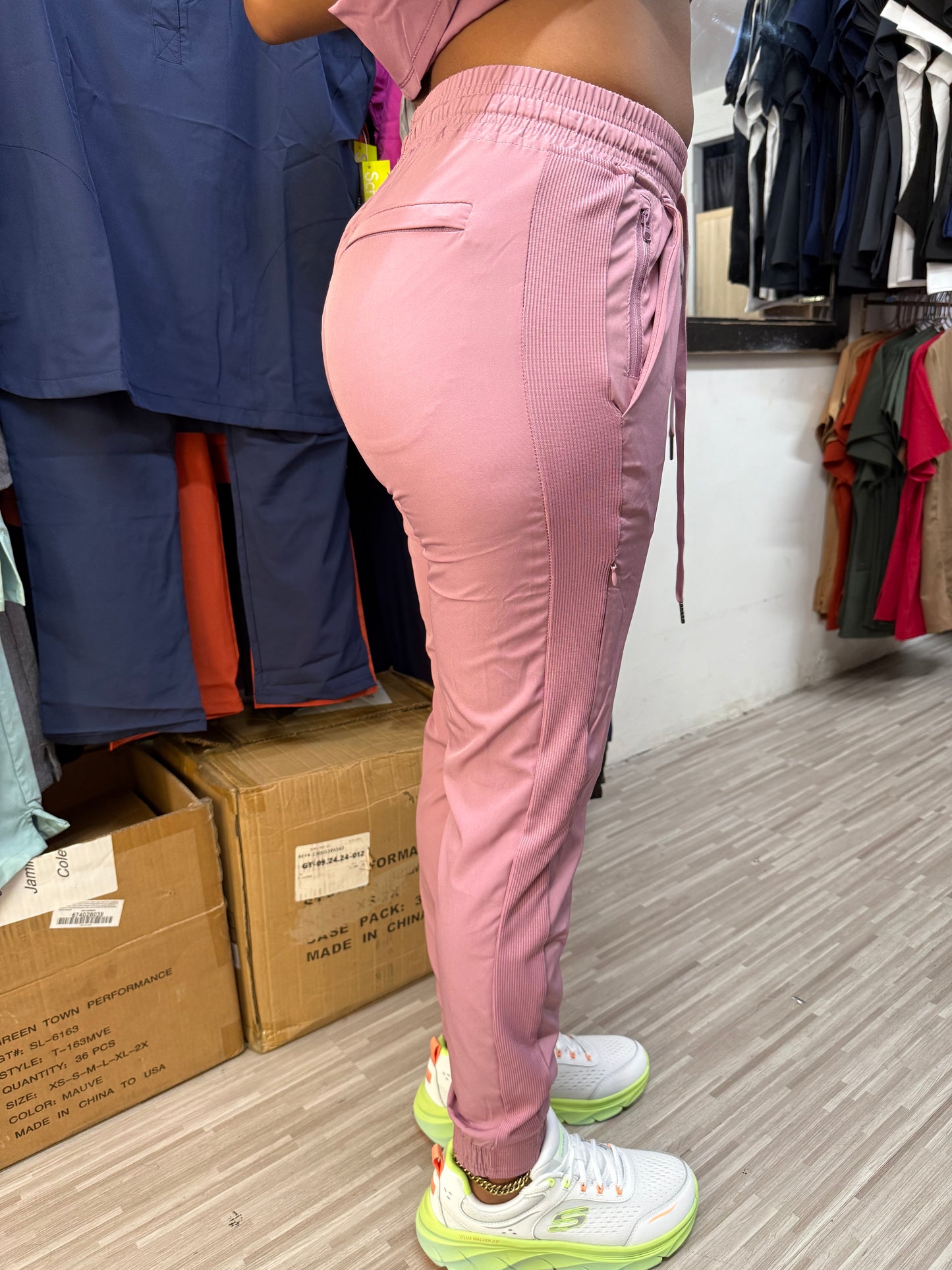 Hidden zipper jogger Pants