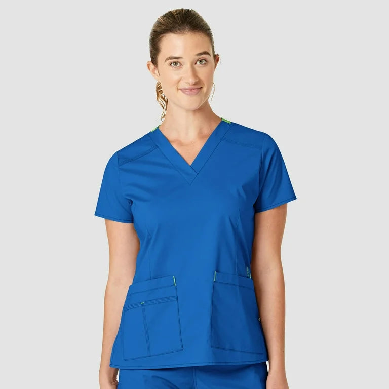 WonderFLEX Verity Women V Neck Scrub Top 6108
