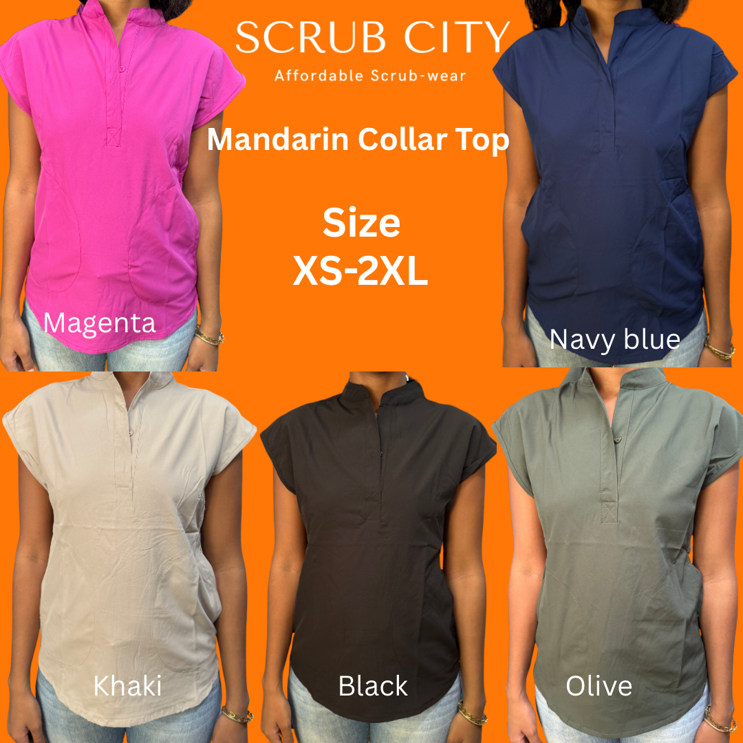 Women’s mandarin collar top