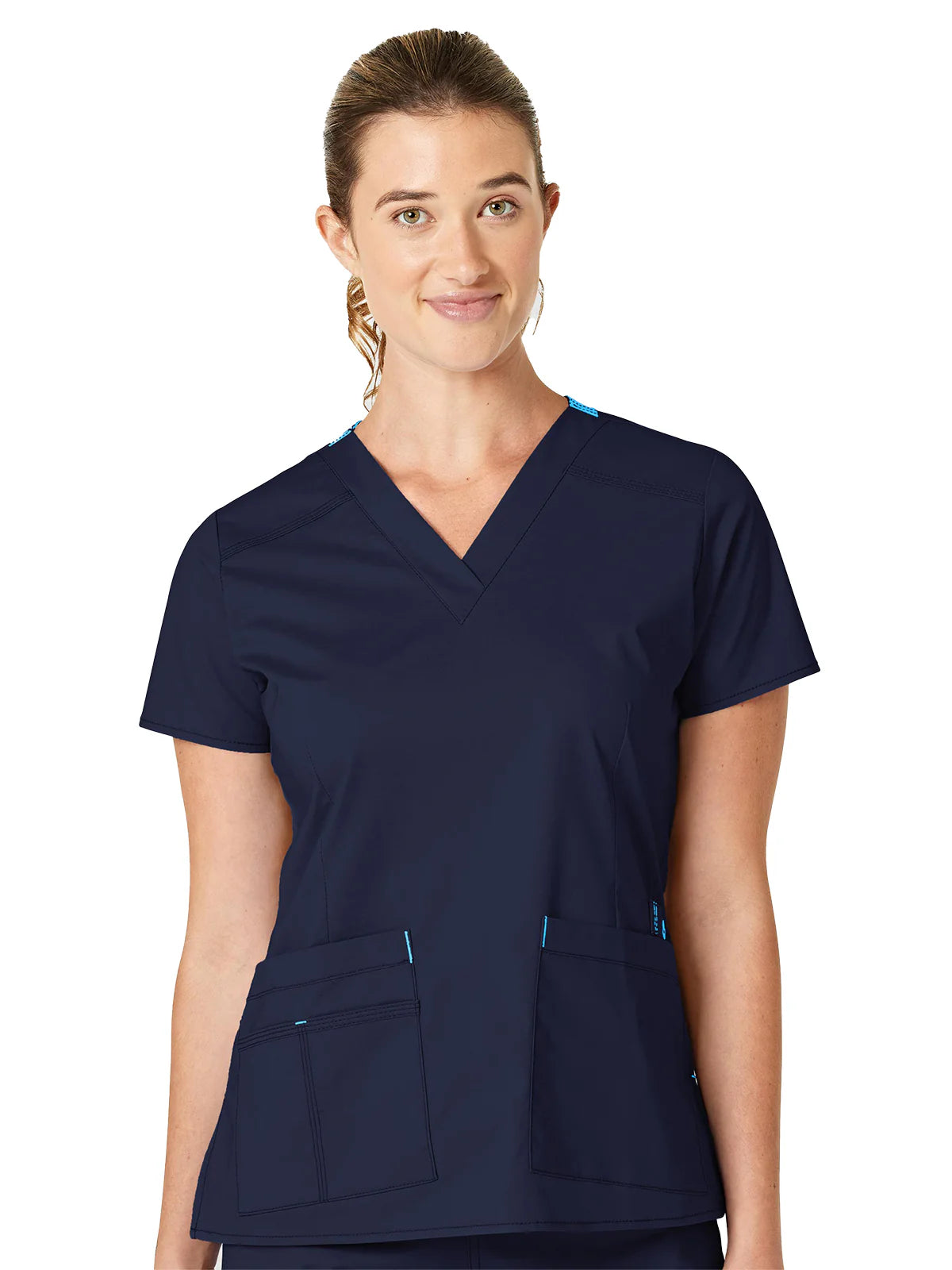 WonderFLEX Verity Women V Neck Scrub Top 6108