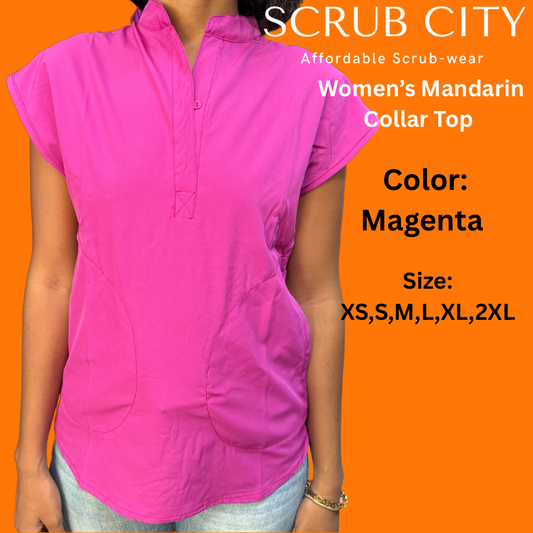 Women’s mandarin collar top