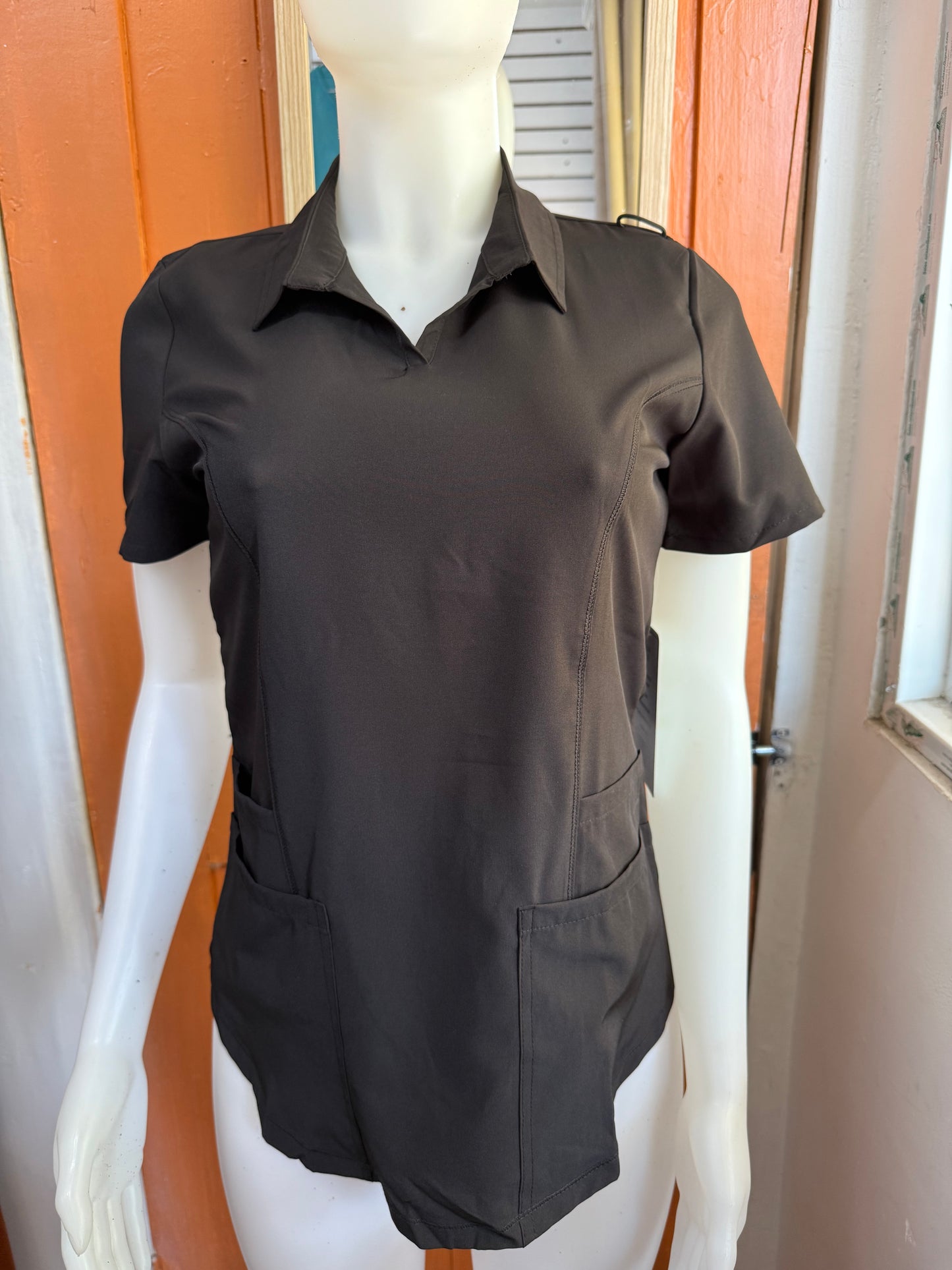 Collar Scrub Top