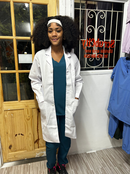 Unisex 39" Midriff cuffed Lab Coat
