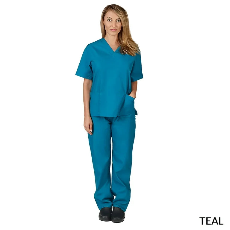 Unisex Traditional cotton Non-stretch Scrub set-Natural Uniforms