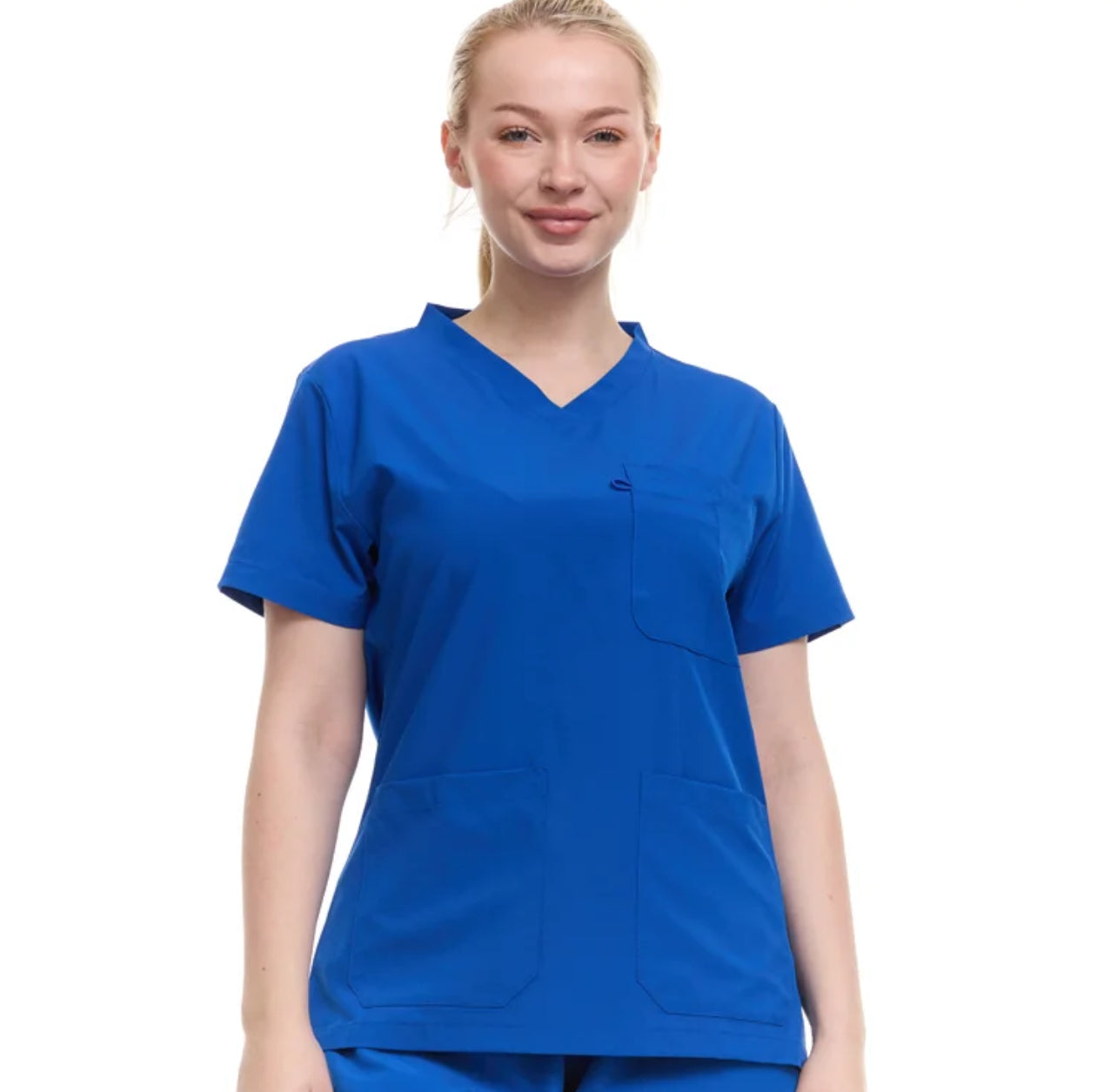Heal Wear 4-Way Stretch V-Neck Women's Medical Scrub Top