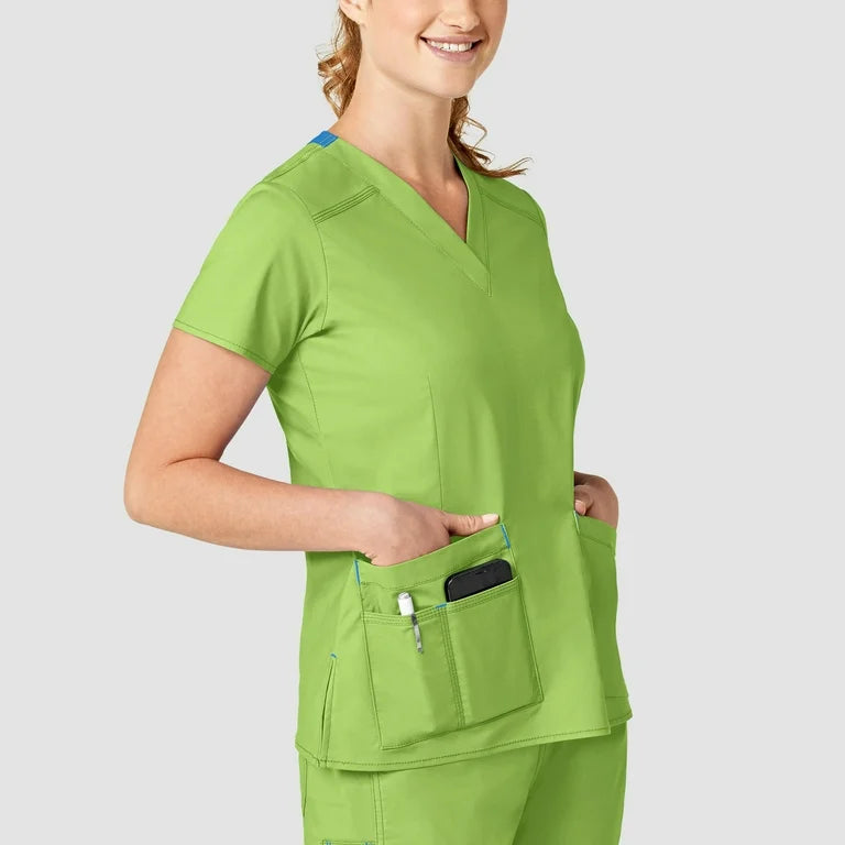 WonderFLEX Verity Women V Neck Scrub Top 6108