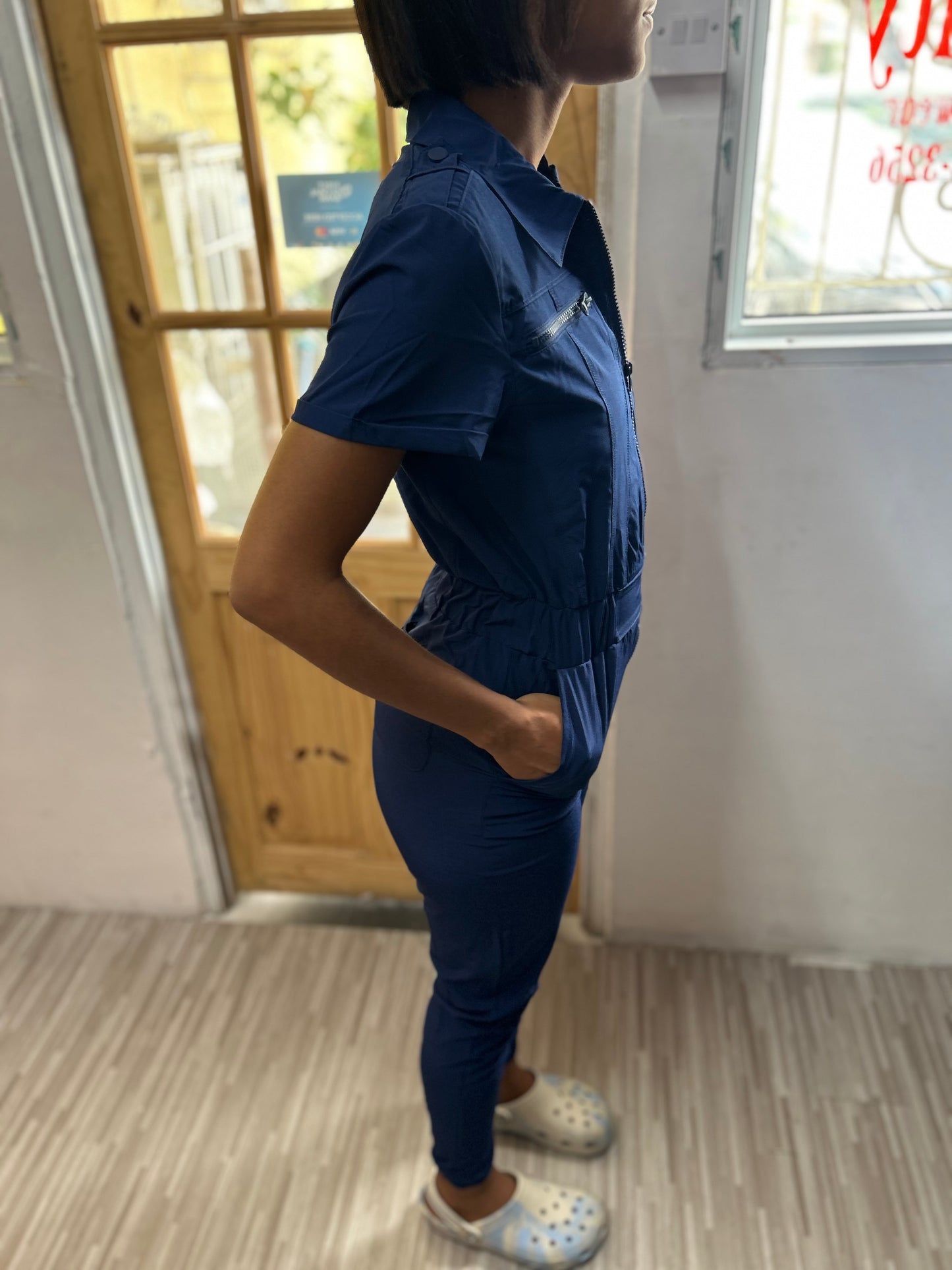 “Snatched” scrub Jumpsuit