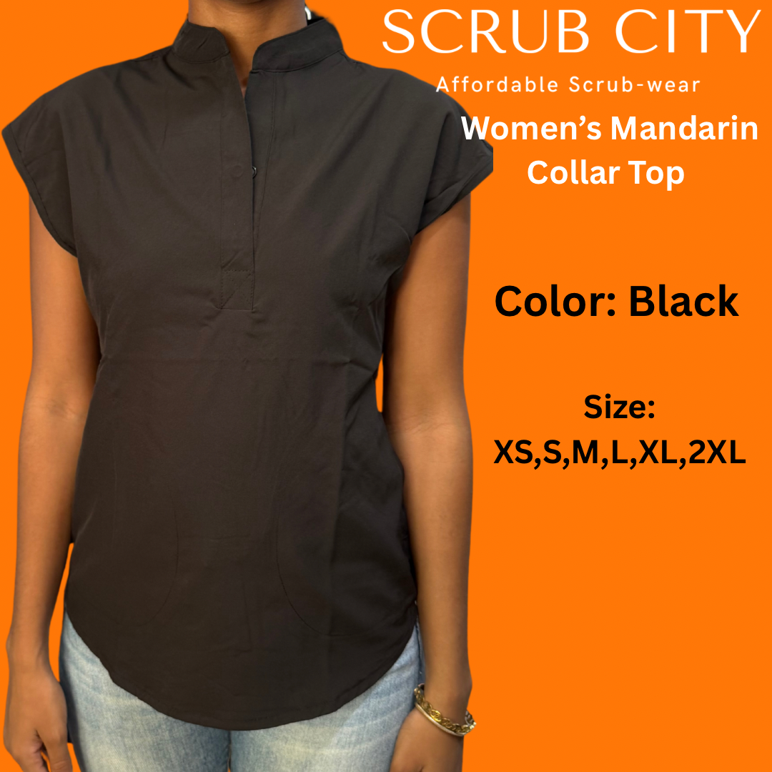 Women’s mandarin collar top