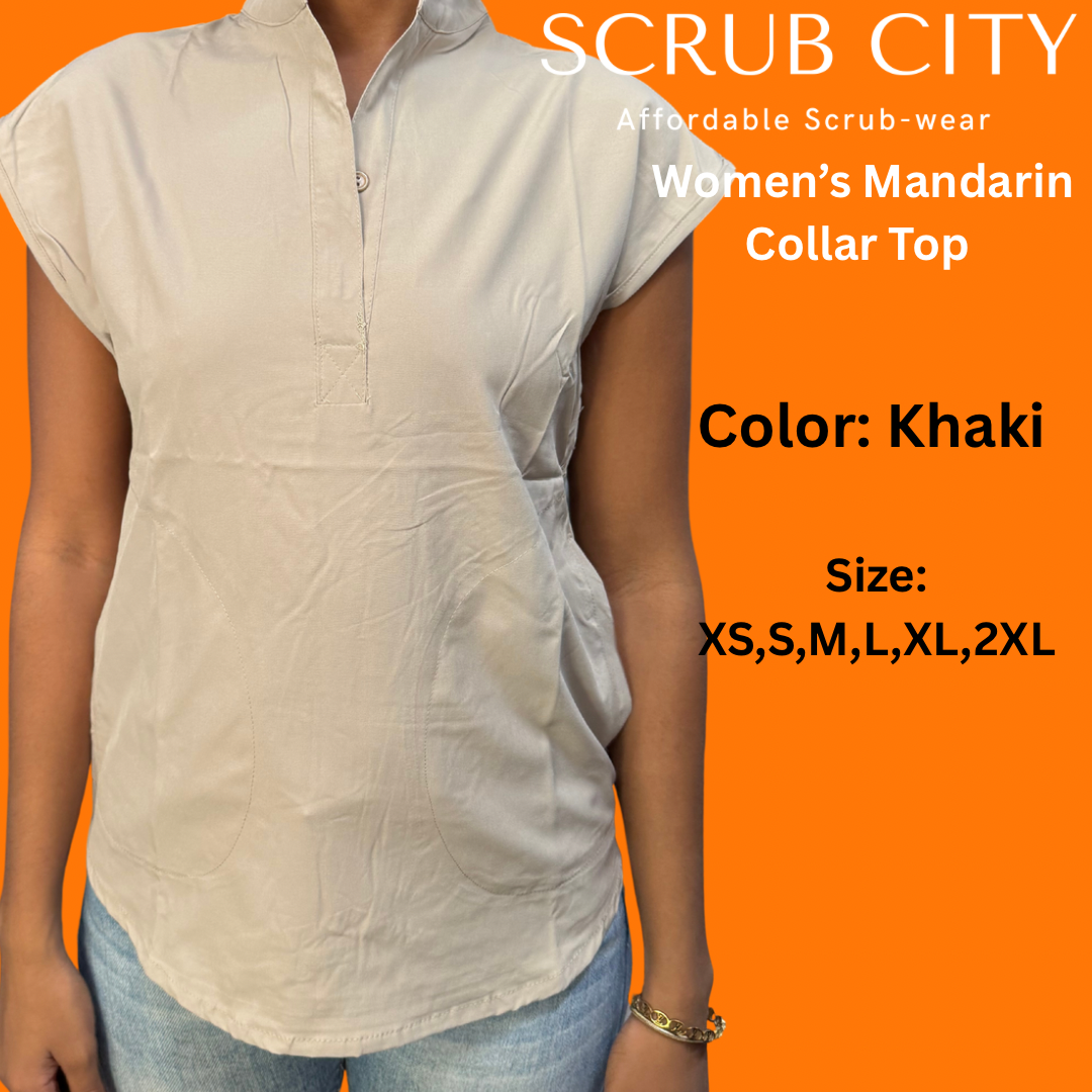 Women’s mandarin collar top