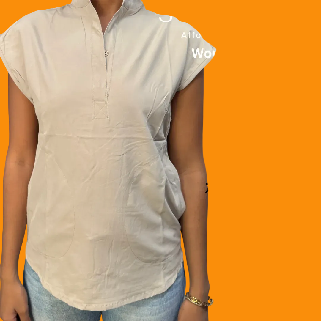 Women’s mandarin collar top