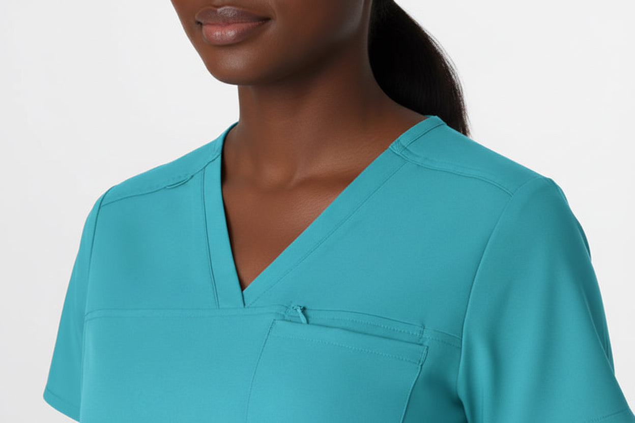 WOMEN'S THRIVE V NECK TUCK IN SCRUB TOP