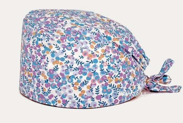 Graphic scrub caps