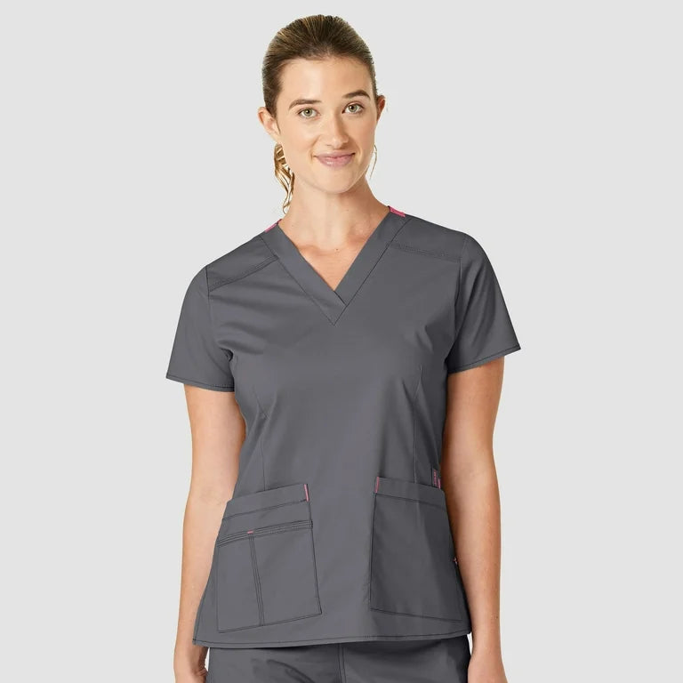 WonderFLEX Verity Women V Neck Scrub Top 6108