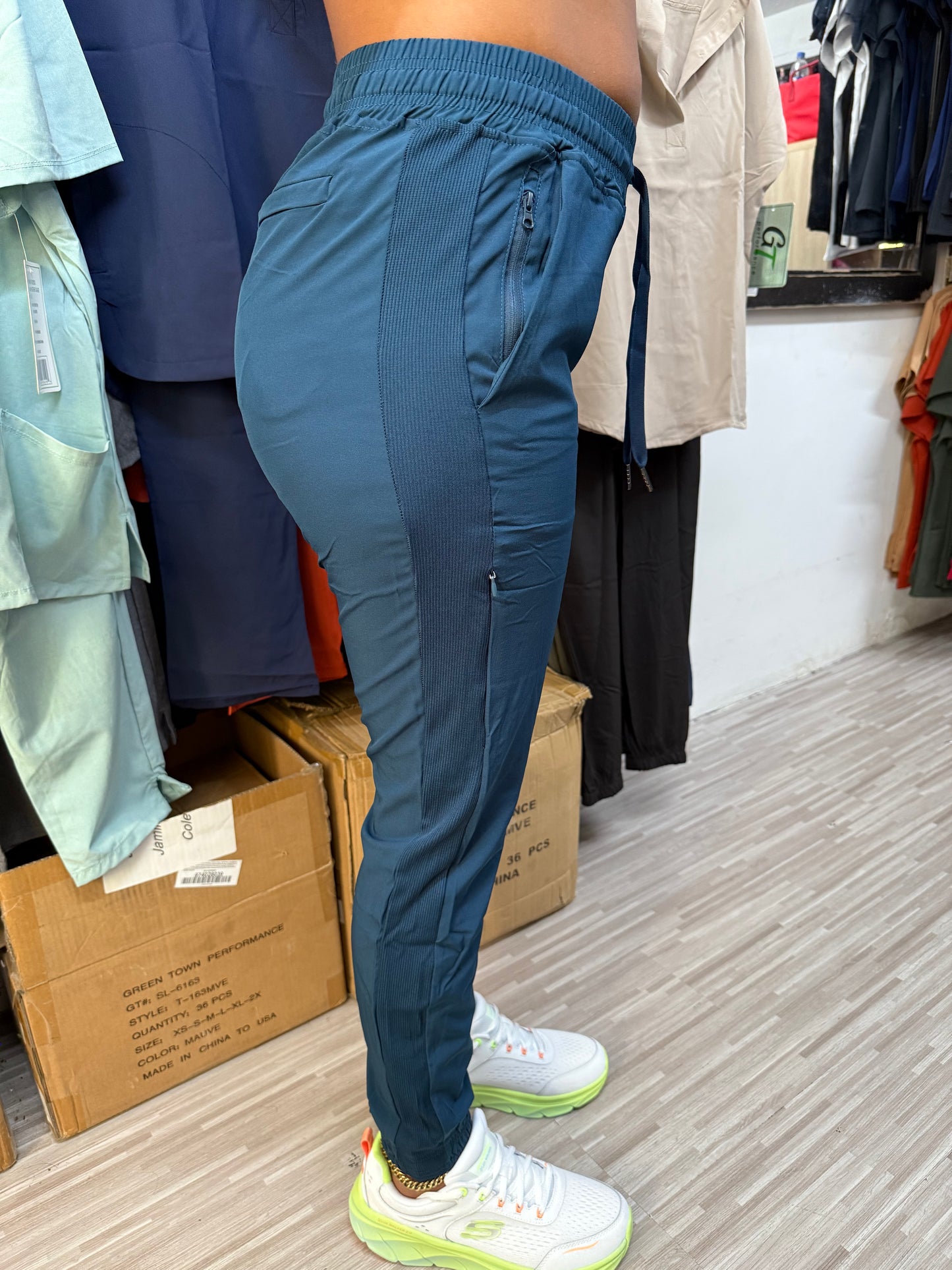 Hidden zipper jogger Pants