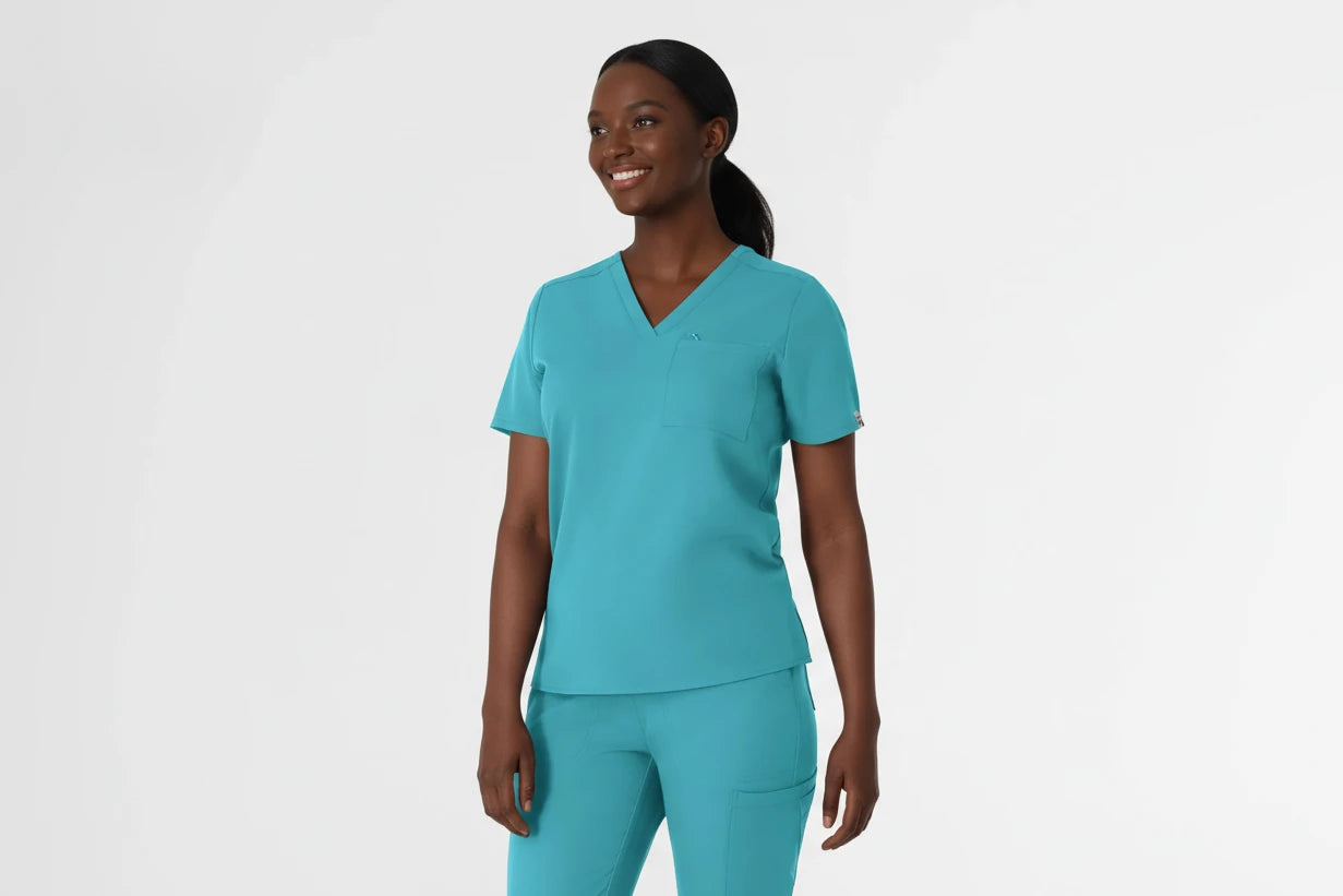 WOMEN'S THRIVE V NECK TUCK IN SCRUB TOP