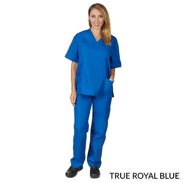Unisex Traditional cotton Non-stretch Scrub set-Natural Uniforms