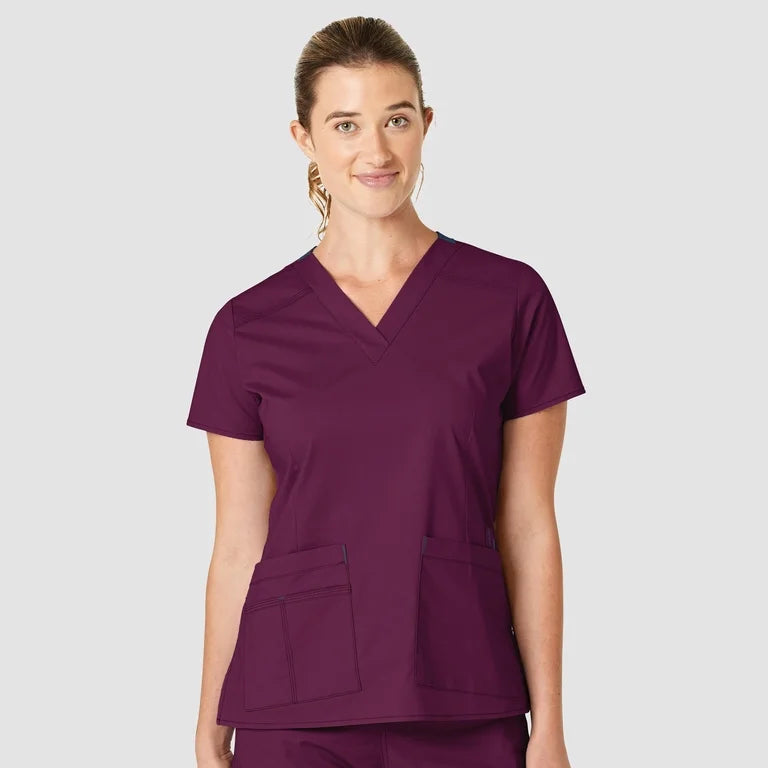 WonderFLEX Verity Women V Neck Scrub Top 6108