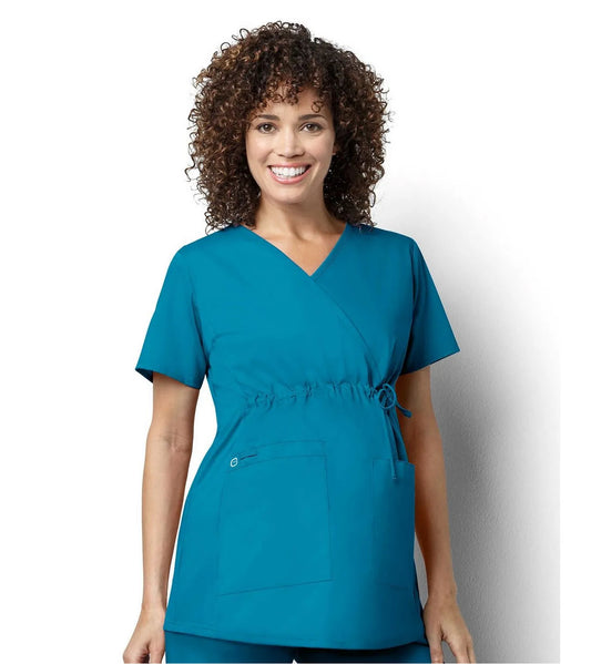 Women's Maternity Mock Wrap Top