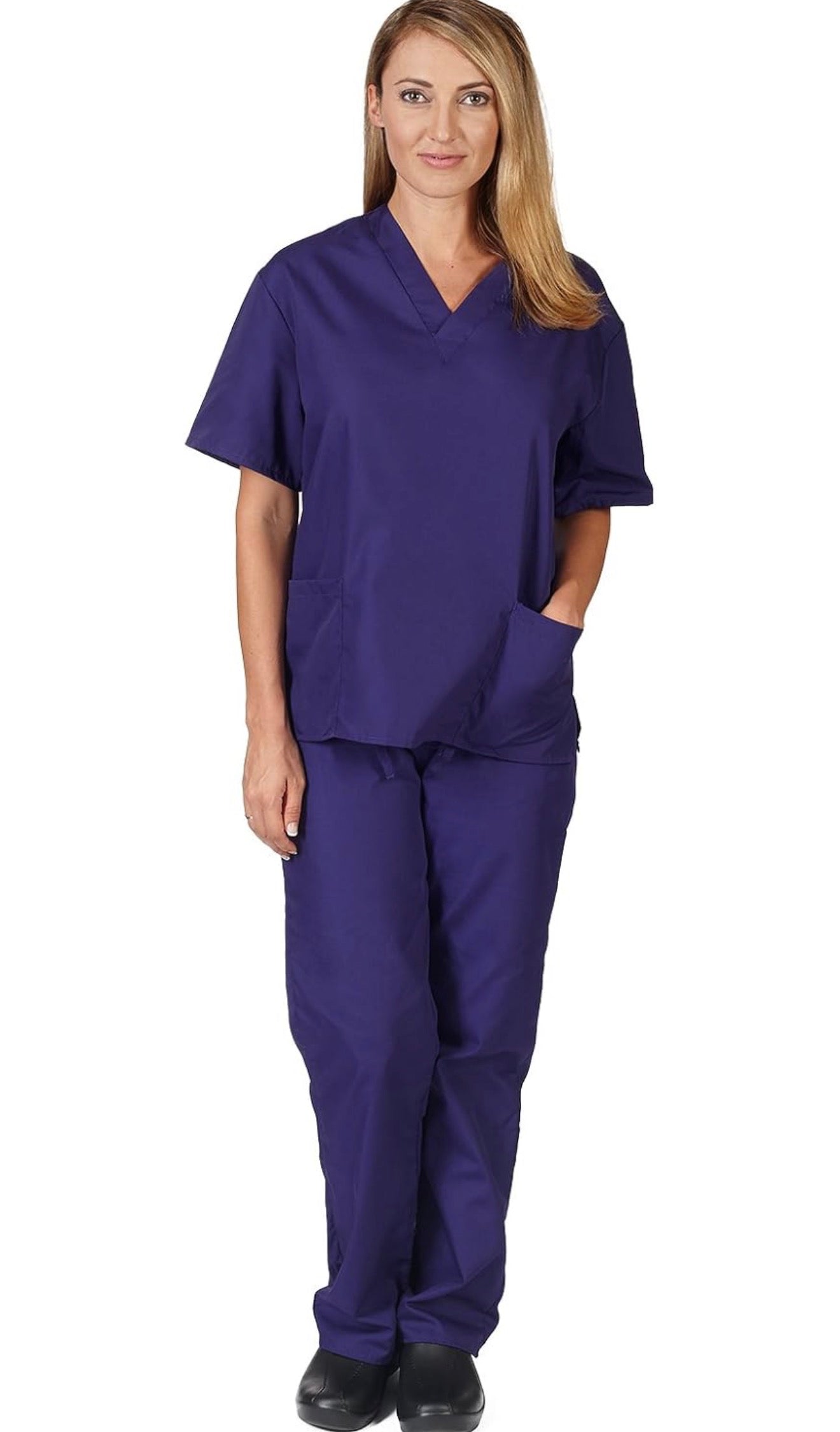 Unisex Traditional cotton Non-stretch Scrub set-Natural Uniforms