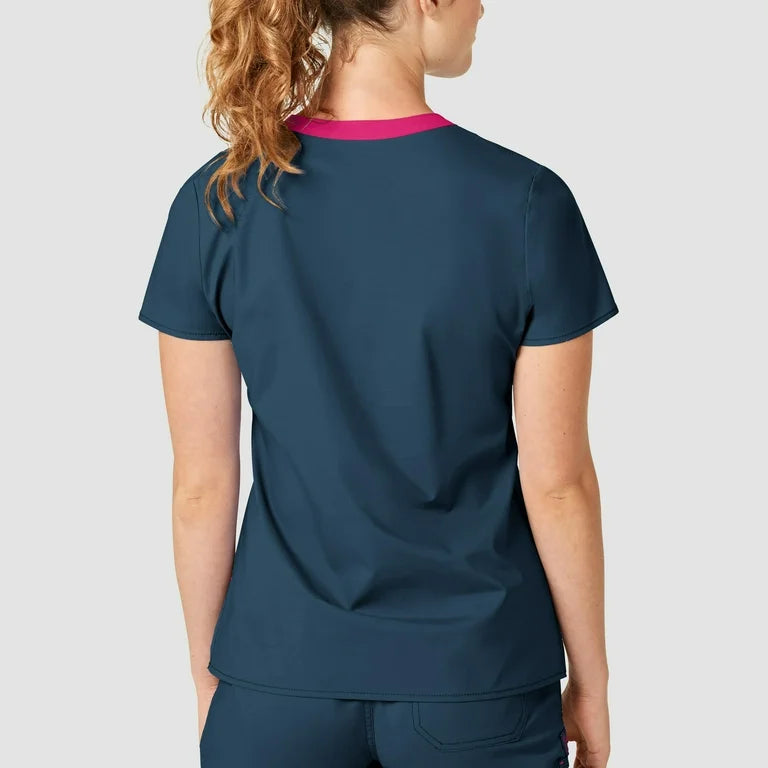 WonderFLEX Verity Women V Neck Scrub Top 6108