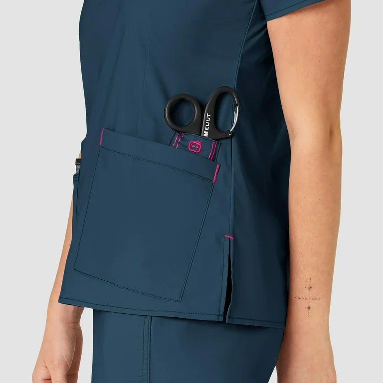 WonderFLEX Verity Women V Neck Scrub Top 6108