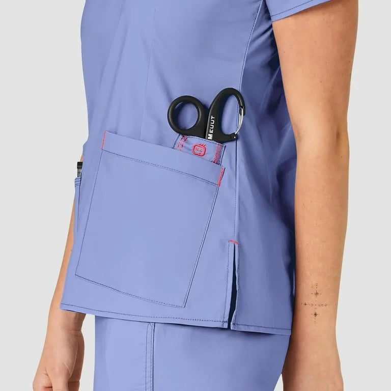 WonderFLEX Verity Women V Neck Scrub Top 6108