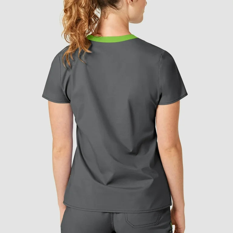 WonderFLEX Verity Women V Neck Scrub Top 6108