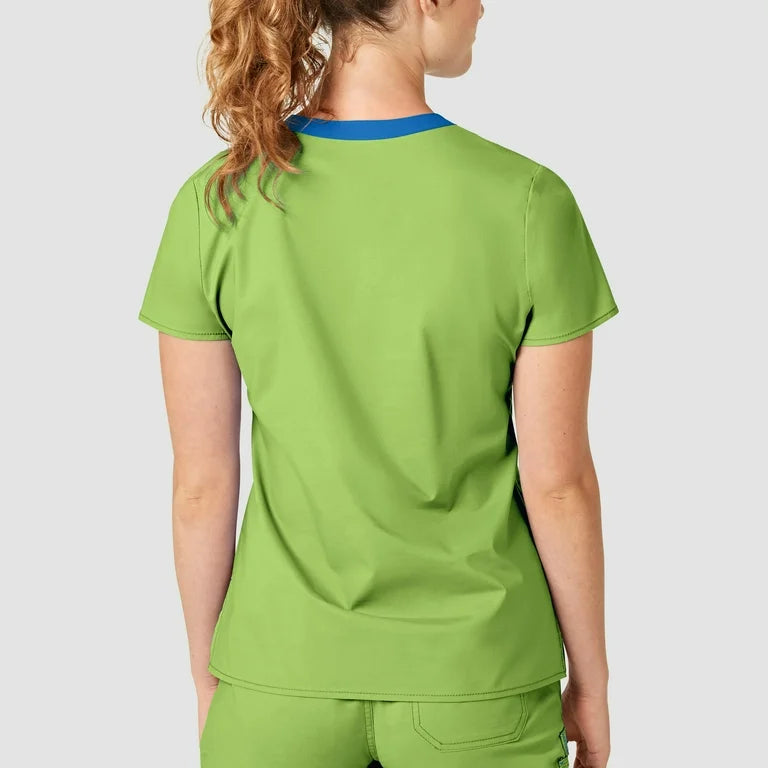 WonderFLEX Verity Women V Neck Scrub Top 6108