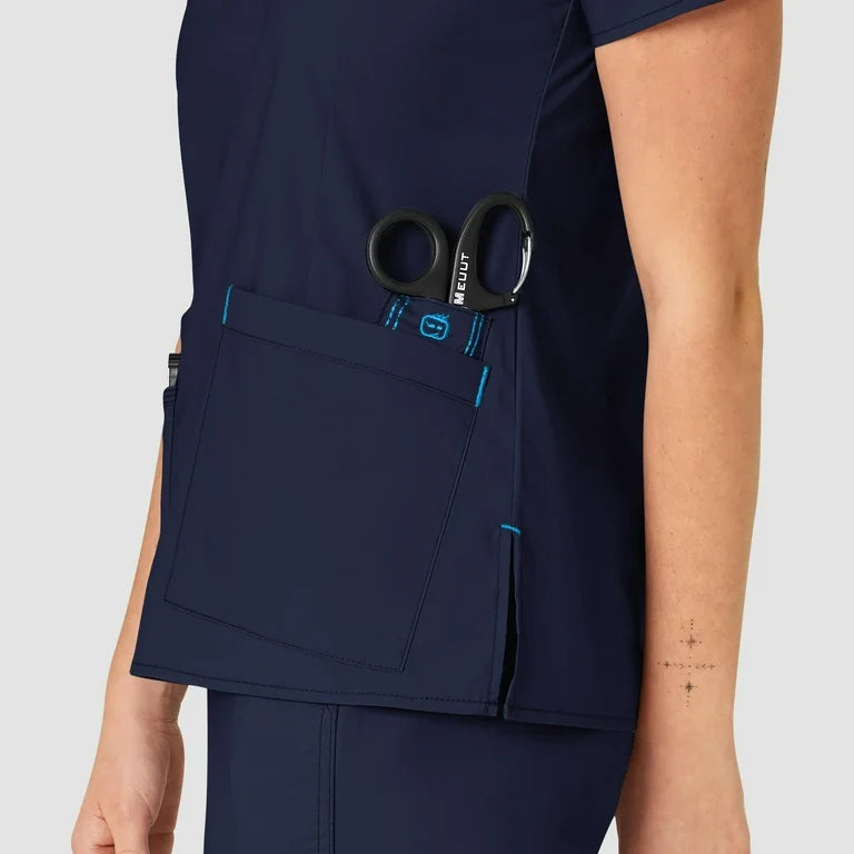 WonderFLEX Verity Women V Neck Scrub Top 6108