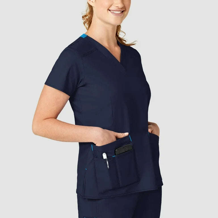 WonderFLEX Verity Women V Neck Scrub Top 6108