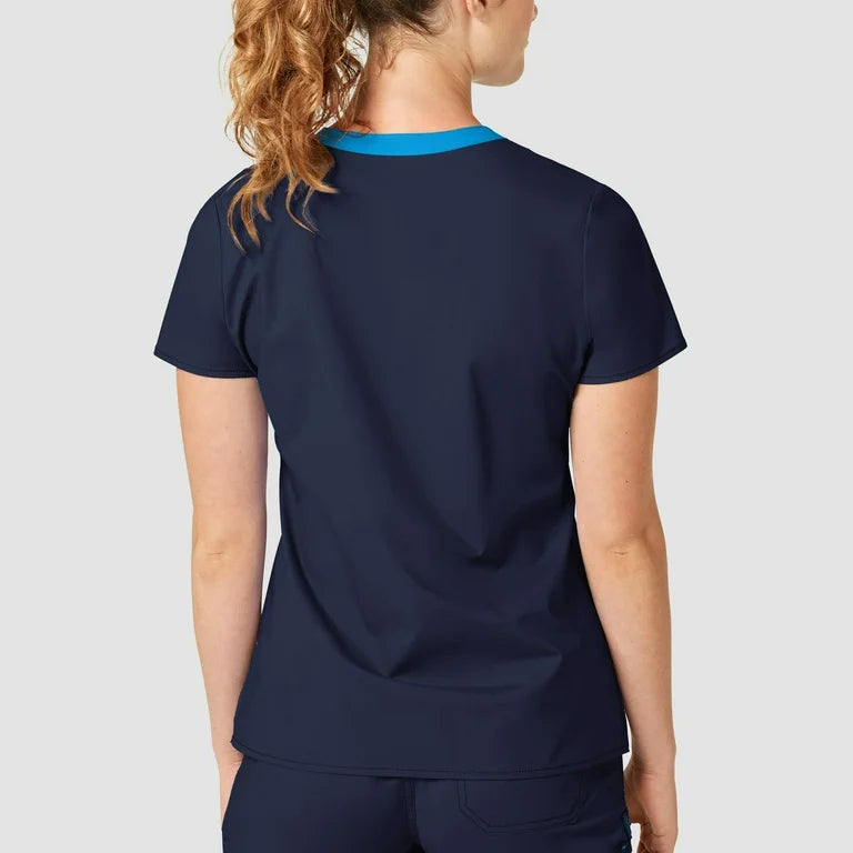 WonderFLEX Verity Women V Neck Scrub Top 6108